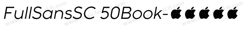 FullSansSC 50Book字体转换
